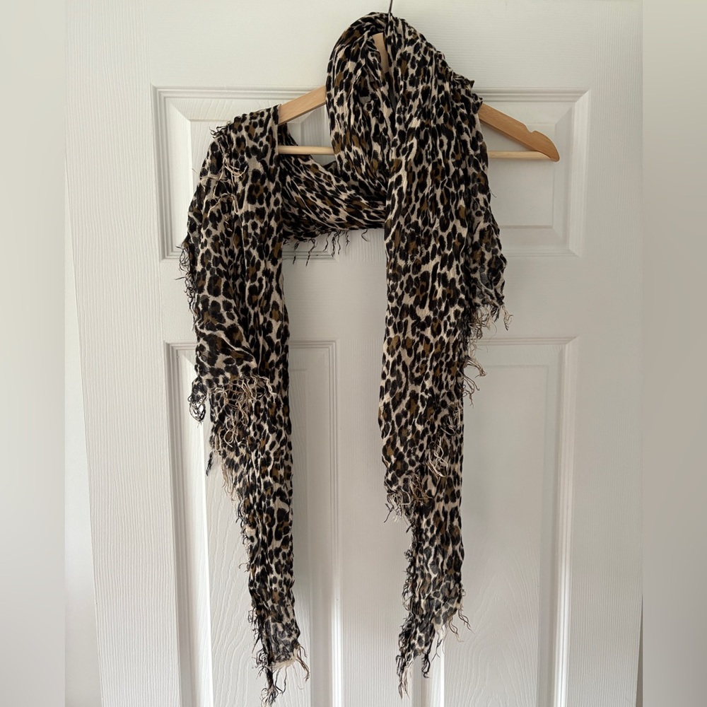 Cheetah print scarf